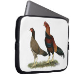 Aseel Wheaten Chickens Laptopschutzhülle (Vorne Rechts)