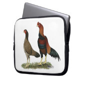 Aseel Wheaten Chickens Laptopschutzhülle (Vorderseite Links)