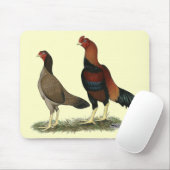 Aseel Wheaten Chickens Mousepad (Mit Mouse)