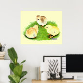 Aseel Wheaten Chicks Poster (Heimbüro)