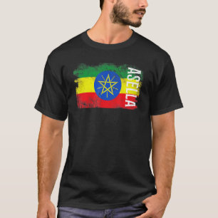 Asella Äthiopien-Flagge für Äthiopier Männer Fraue T-Shirt