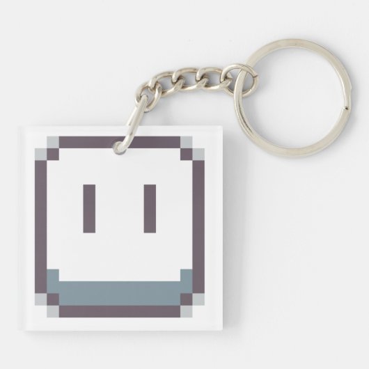 Aseprite Face Schlüsselanhänger (Rückseite)