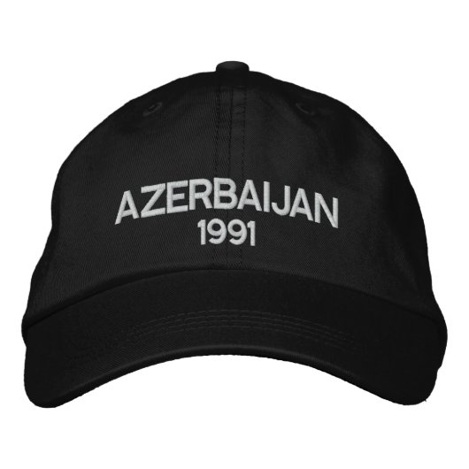 Aserbaidschan 1991 bestickter Hat Bestickte Baseballkappe (Vorderseite)