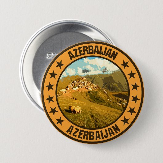 Aserbaidschan Button (Vorne & Hinten)