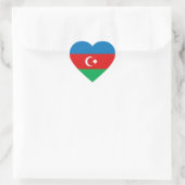 Aserbaidschan Flag Heftsticker Herz-Aufkleber (Tasche)
