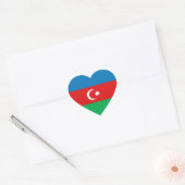 Aserbaidschan Flag Heftsticker Herz-Aufkleber (Umschlag)