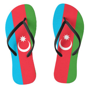 Aserbaidschan-Flagge Badesandalen