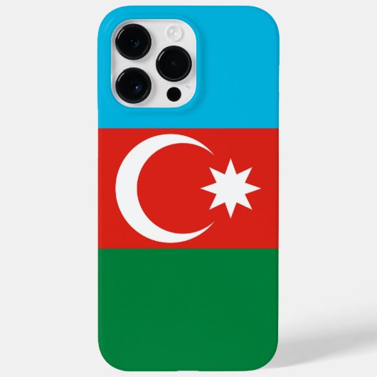 Aserbaidschan-Flagge Case-Mate iPhone Hülle (Rückseite)