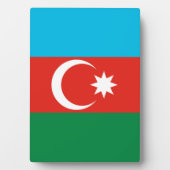 Aserbaidschan-Flagge Fotoplatte (Vorderseite)