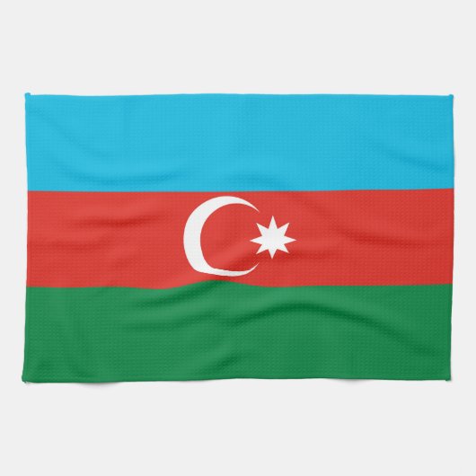 Aserbaidschan-Flagge Geschirrtuch (Horizontal)