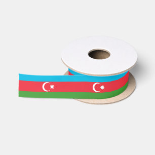 Aserbaidschan-Flagge Satinband