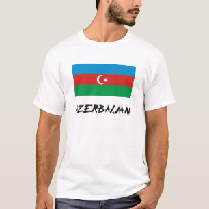 Aserbaidschan-Flagge T-Shirt