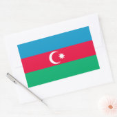 Aserbaidschan-Flaggenaufkleber Rechteckiger Aufkleber (Umschlag)