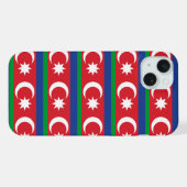 Aserbaidschan-Flaggenmuster iPhone Hülle (Rückseite (Horizontal))