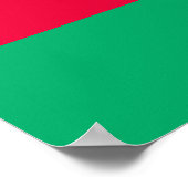 Aserbaidschan-Flaggenplakat Poster (Ecke)