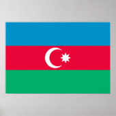 Aserbaidschan-Flaggenplakat Poster (Vorne)