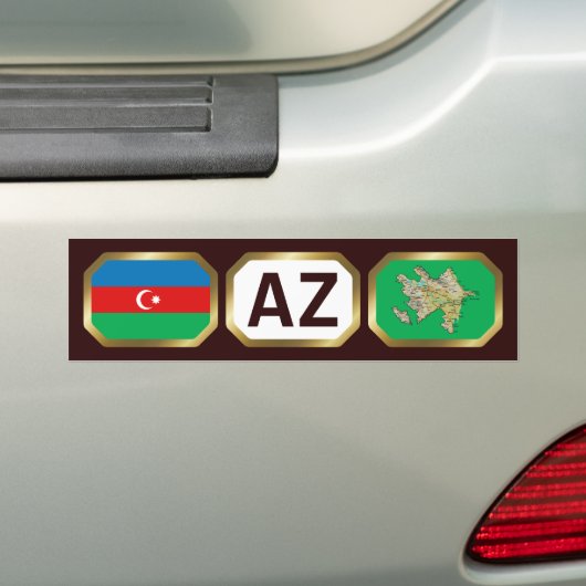 Aserbaidschan Flaggenplan-Autoaufkleber Autoaufkleber (Auf Auto)