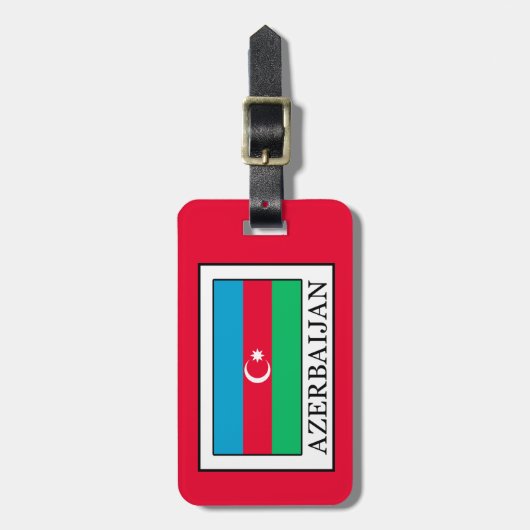 Aserbaidschan Gepäckanhänger (Vorderseite vertikal)
