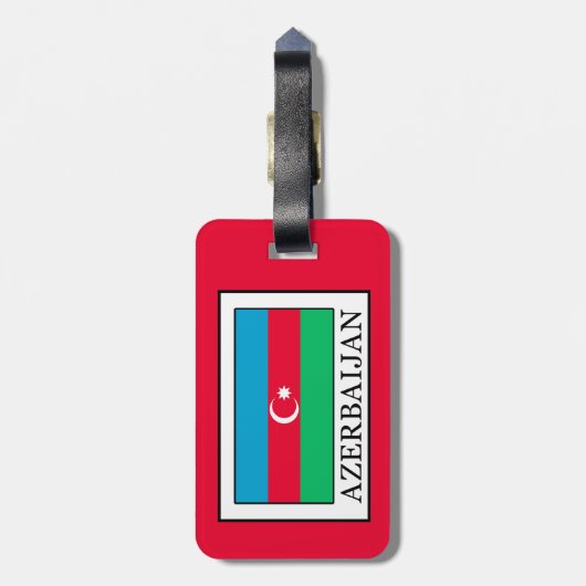 Aserbaidschan Gepäckanhänger (Rückseite vertikal)