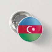Aserbaidschan-Icon-Flagge Button (Vorne & Hinten)