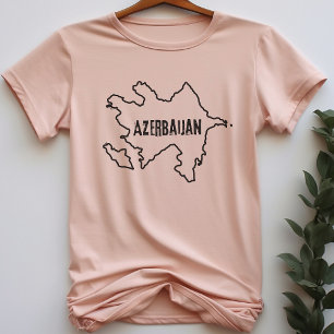 Aserbaidschan Landkarte Shirt Aserbaidschanischer 