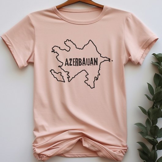 Aserbaidschan Landkarte Shirt Aserbaidschanischer