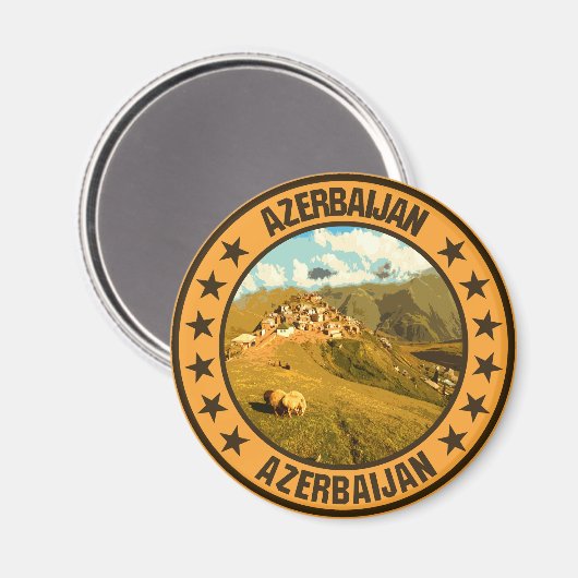 Aserbaidschan Magnet (Vorderseite/Rückseite)