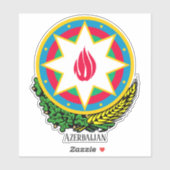 Aserbaidschan National Coat of Arms Patriotic Aufkleber (Blatt)