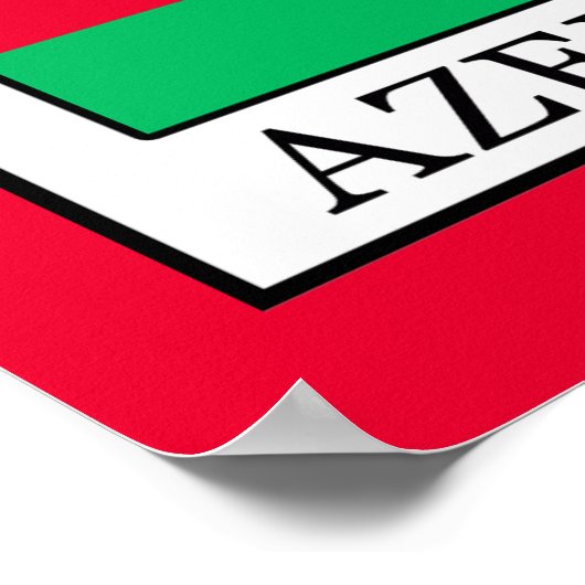 Aserbaidschan Poster (Ecke)