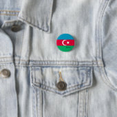 Aserbaidschan-Taste, patriotische aserbaidschanisc Button (Beispiel)