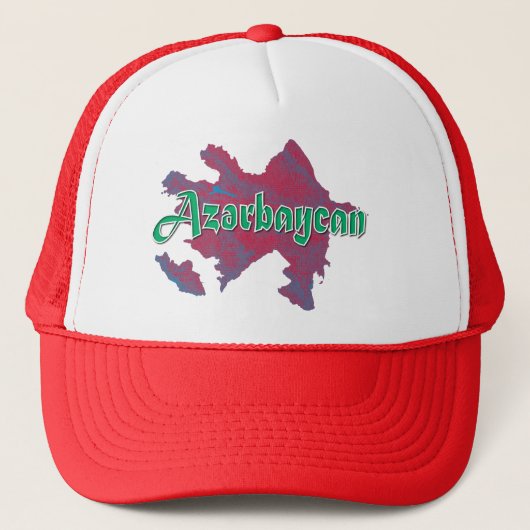 Aserbaidschan Truckerkappe (Vorderseite)