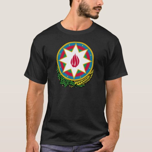 Aserbaidschan-Wappen T-Shirt (Vorderseite)