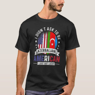 Aserbaidschanisch - Amerikanische Länder Flaggen P T-Shirt