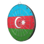 aserbaidschanische Flagge (Aserbaidschan) Dartscheibe (Vorderseite rechts)