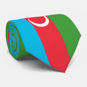 Aserbaidschanische Flagge (Aserbaidschan) Krawatte (Gerollt)