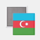aserbaidschanische Flagge (Aserbaidschan) Magnet (Vorderseite/Rückseite)