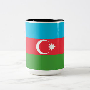 aserbaidschanische Flagge (Aserbaidschan) Zweifarbige Tasse