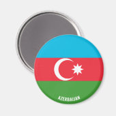 Aserbaidschanische Flagge Charming Patriotic Magnet (Vorderseite/Rückseite)