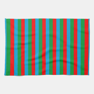 aserbaidschanische Flagge Streifen Land Symbol Mus Geschirrtuch