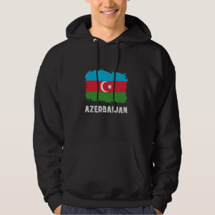 Aserbaidschanische Flagge Vintag Aserbaidschan Pri Hoodie