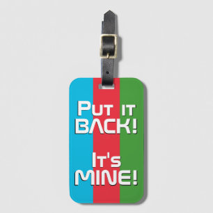 Aserbaidschanische Nationalflagge Funny Patriotic Gepäckanhänger