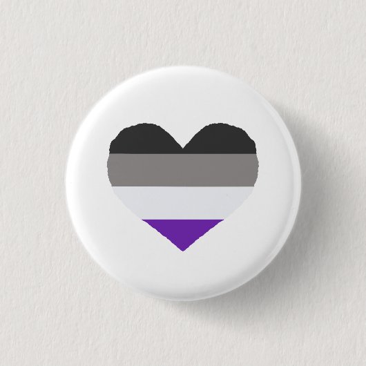 Asexual Ace Pride Abzeichen Button (Vorderseite)