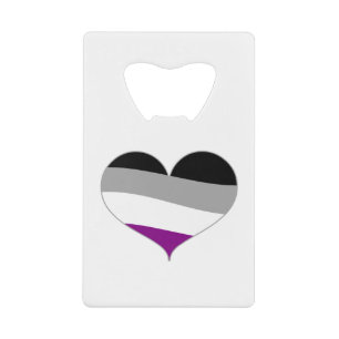 Asexual als Teil des LGBT-Pride-Stroms Geldbeutel Flaschenöffner