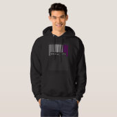 Asexual Barcode Pride Equality Cute Ace Aesthetic  Hoodie (Vorne ganz)