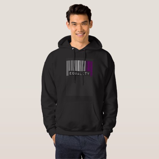 Asexual Barcode Pride Equality Cute Ace Aesthetic  Hoodie (Vorne ganz)