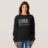 Asexual Barcode Pride Human Cute Ace Aesthetic LGB Sweatshirt (Vorne ganz)