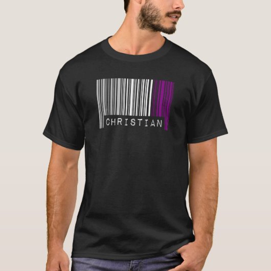 Asexual Barcode Prix Christliche Niedliche Ästheti T-Shirt (Vorderseite)