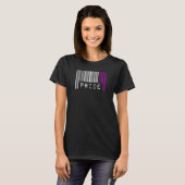 Asexual Barcode Prix Monat Niedliche Äse Ästhetisc T-Shirt (Vorne ganz)