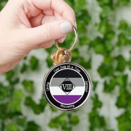 Asexual Clean Milestone Gift Schlüsselanhänger