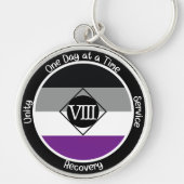 Asexual Clean Milestone Gift Schlüsselanhänger (Vorne)